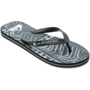 Quiksilver Men’s Molokai Flip Flop Athletic Sandal(Black/Grey)