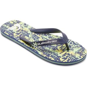 Quiksilver Men’s Molokai Flip Flop Athletic Sandal(Blue Green)
