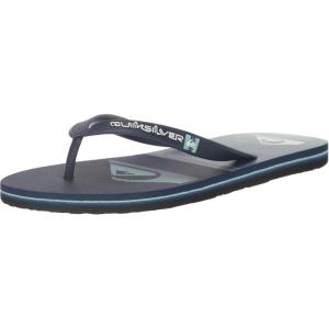 Quiksilver Men’s Molokai Flip Flop Athletic Sandal(Blue/Blue/Green 233)