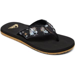 Quiksilver Men’s Monkey Abyss Three-Point Sandal(Black Black White Black Xkwk)
