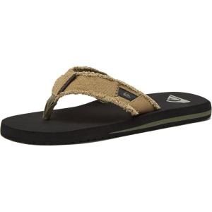 Quiksilver Men’s Monkey Abyss Three-Point Sandal(Green/Black/Brown)