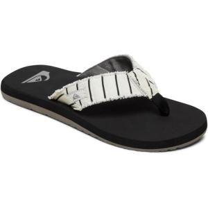 Quiksilver Men’s Monkey Abyss Three-Point Sandal(White Black Blue)