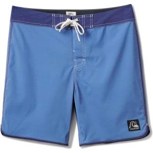 Quiksilver Mens Original Scallop 18 Boardshorts Swim Trunk(Copen Blue)