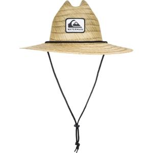 Quiksilver Mens Quiksilver Men’s Outsider Waterman Sun Protection Lifeguard Straw Hat(Natural)