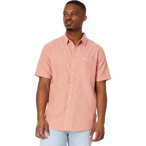 Quiksilver Mens Quiksilver Men’s Shoreline Classic Button Up Woven Top(Canyon Clay 241)