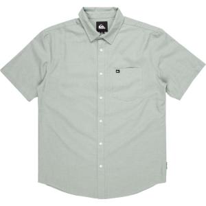 Quiksilver Mens Quiksilver Men’s Shoreline Classic Button Up Woven Top(Chinois Green)
