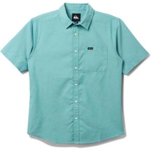 Quiksilver Mens Quiksilver Men’s Shoreline Classic Button Up Woven Top(Dusty Turquoise)