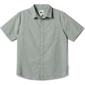Quiksilver Mens Quiksilver Men’s Shoreline Classic Button Up Woven Top(Herb)