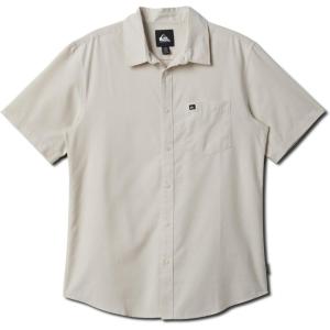 Quiksilver Mens Quiksilver Men’s Shoreline Classic Button Up Woven Top(Silver Birch)