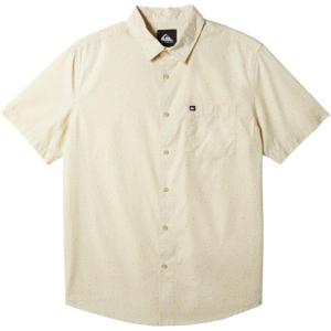 Quiksilver Mens Quiksilver Men’s Shoreline Classic Button Up Woven Top(Silver Birch Apero Organic Ss)