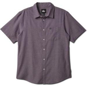 Quiksilver Mens Quiksilver Men’s Shoreline Classic Button Up Woven Top(Sunset Purple)