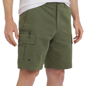 Quiksilver Men’s Regular Fit Fixed Waist Water Friendly Active Hybrid Cargo Shorts (32-42(Clover)