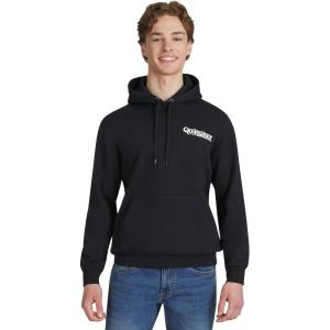 Quiksilver Men’s Regular Fit Super Soft Fleece Midweight Pullover Hooded Sweatshirt(Black)