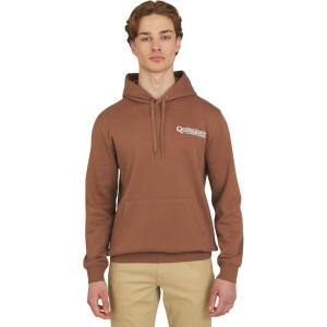 Quiksilver Men’s Regular Fit Super Soft Fleece Midweight Pullover Hooded Sweatshirt(Rawhide)