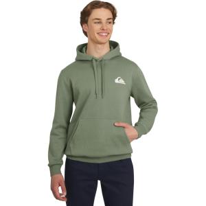 Quiksilver Men’s Regular Fit Super Soft Fleece Midweight Pullover Hooded Sweatshirt(Sea Spray)