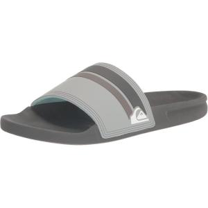 Quiksilver Men’s Rivi Slide Sandal With Hydrobound Comfort(Grey 2)