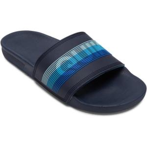 Quiksilver Men’s Rivi Wordmark Slide Sandals(Blue)