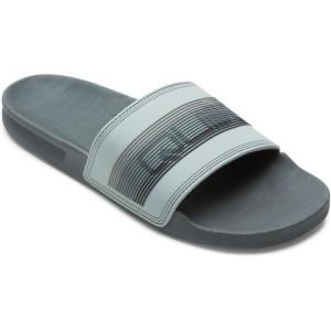 Quiksilver Men’s Rivi Wordmark Slide Sandals(Grey 1)