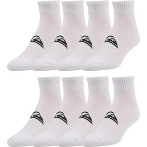 Quiksilver Mens Socks 8 Pairs Ankle Socks for Men Premium Athletic Shoe Size 8-12(White.)