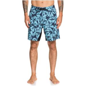 Quiksilver Men’s Standard Paddler Print Boardshort 19 Swim Trunk(Still Water)