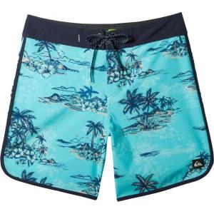 Quiksilver Mens Surfsilk Scallop 19 Boardshort Swim Trunk(Capri)