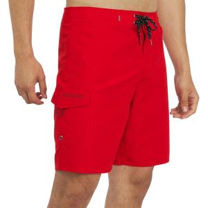 Quiksilver Men’s Swimwear Regular Fit Fixed Waist UPF 50 Quick Dry 20 Inch Board Shorts(Quik Red)