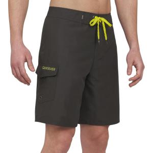 Quiksilver Men’s Swimwear Regular Fit Fixed Waist UPF 50 Quick Dry Board Shorts (32-40)(Dark Shadow)