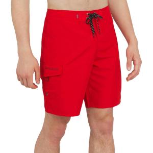 Quiksilver Men’s Swimwear Regular Fit Fixed Waist UPF 50 Quick Dry Board Shorts (32-40)(Quik Red)
