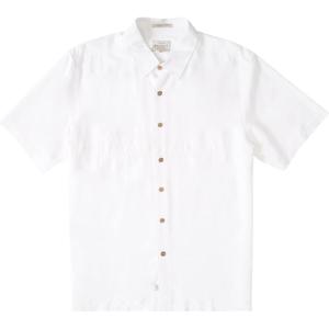 Quiksilver Mens Tahiti Palm 4 Button Up Floral Collared Shirt(White)
