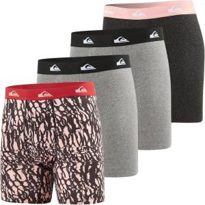 Quiksilver Mens Underwear 4 Pack Boxers for Men Supersoft Brushed Polyester Mens Boxer Briefs(Assortment 1)