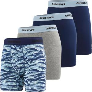 Quiksilver Mens Underwear 4 Pack Boxers for Men Supersoft Brushed Polyester Mens Boxer Briefs(Assortment 5)