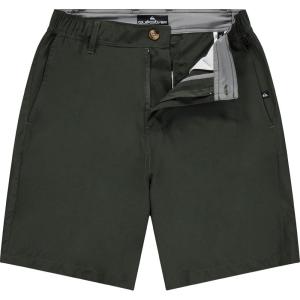 Quiksilver Shorts for Men Big and Tall, Hybrid Stretch Amphibian Quick Dry Short(Olive)