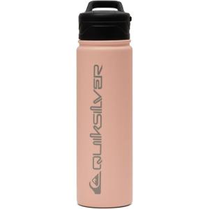Quiksilver Venice 24 oz Insulated Water Bottle With Lock & One-Push Straw Lid, Stainless Steel Double Wall Vacuum Leakproof Tumblers for Sports, Travel, Gym(Peach Parfait)