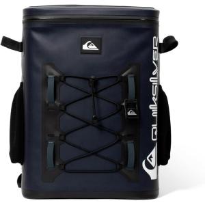Quiksilver Welded Bungee Backpack Cooler, 30L/36 Cans, 48-72 Hours Insulation, Leakproof & Waterproof IPX7 Rated, Heavy-Duty 600D TPU, Adjustable Straps, Tactical Rings & Mesh Pockets(Dark Navy)
