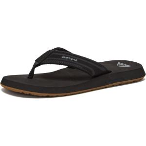 Quiksilver Youth Monkey Wrench Flip Flop Sandal (Little Kid/Big Kid)(Black/Black/Brown)