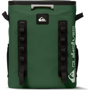 Quiksilver Zipperless Backpack Cooler 30L, Holds 36 Cans, 48 Hour Insulation, Leakproof & Waterproof Design, Heavy Duty TPU, IPX7, Padded Straps, Kangaroo Pockets, Bottle Opener(Trekking Green)
