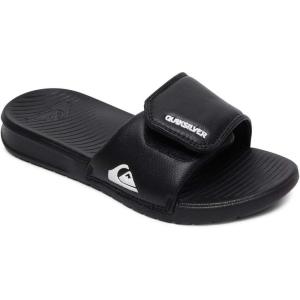 Quiksilver baby-boys Molokai Layback Infant Slide Sandal(Black/White/Black)
