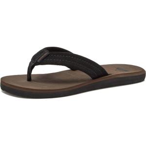 Quiksilver boys Carver Suede Fixed Strap Kids Flip Flop Youth Sandal(Brown)