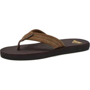 Quiksilver boys Carver Suede Fixed Strap Kids Flip Flop Youth Sandal(Demitasse – Solid)