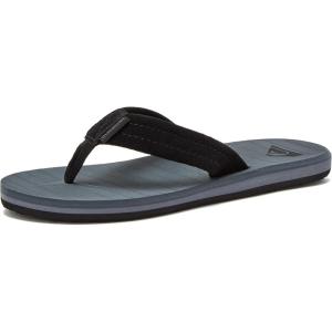 Quiksilver boys Carver Suede Fixed Strap Kids Flip Flop Youth Sandal(Grey)