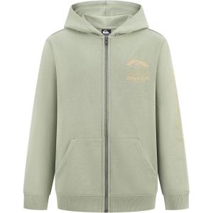 Quiksilver boys Full-zip Fleece Hoodie Sweatshirt With Front Pouch Pocket(Sea Spray Horizon)