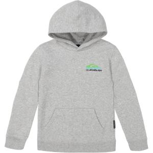 Quiksilver boys Pullover Hoodie Sweatshirt, Soft & Comfortable Fleece, Front Pocket(Light Grey Omni)