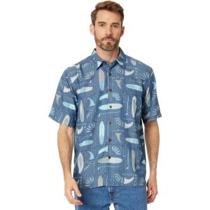 Quiksilver mens Long Boards Short Sleeve Woven(Longboards Ensign Blue)