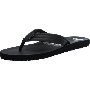 Quiksilver mens Quiksilver Men’s Carver Print 3 Point Flip Flop Athletic Sandal(Blue/Black/Blue 241)