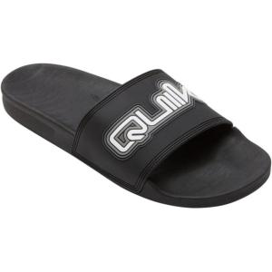 Quiksilver mens Rivi Wordmark II Slide Sandal(Black 1 242)