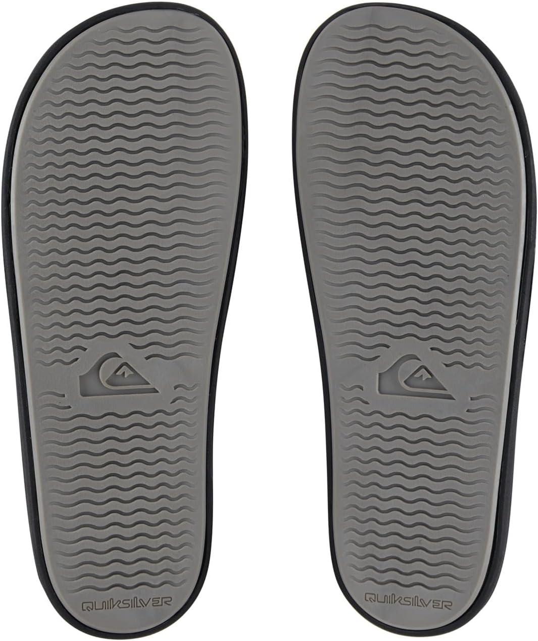 imageQuiksilver Mens Rivi Slide Sandal Open Toe Black Black Black White Xkkw 6