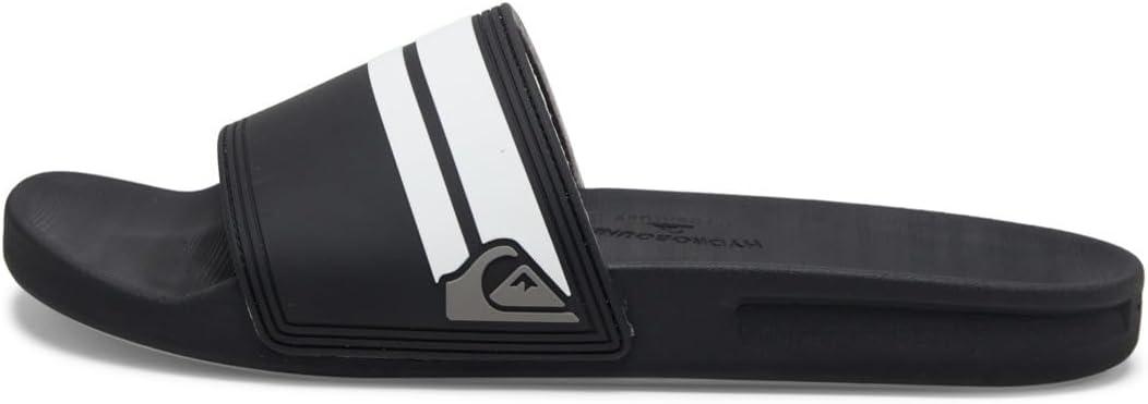 imageQuiksilver Mens Rivi Slide Sandal Open Toe Black Black Black White Xkkw 6