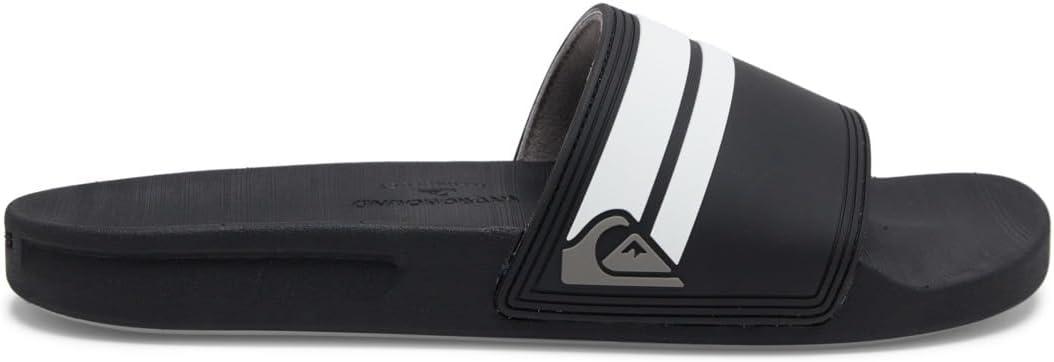 imageQuiksilver Mens Rivi Slide Sandal Open Toe Black Black Black White Xkkw 6