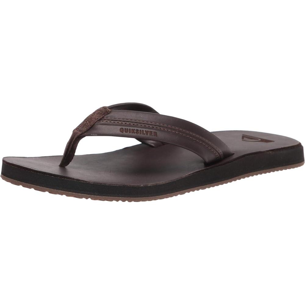 imageQuiksilver Mens Carver Natural FlipFlopBrownBrownBrown Carver Natural