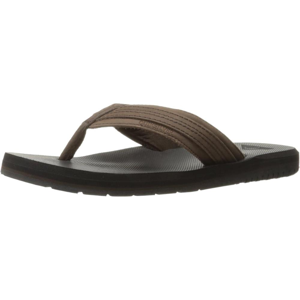 imageQuiksilver Mens Coastal Oasis 3 Point SandalBrownBrownBlack